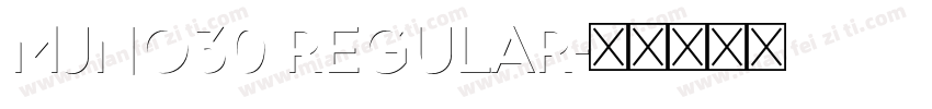 MJNO30 Regular字体转换